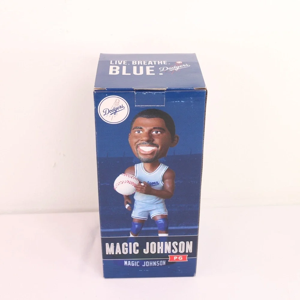 Los Angeles Dodgers Magic Johnson Bobblehead Open Box 2014 Promotional Schedule